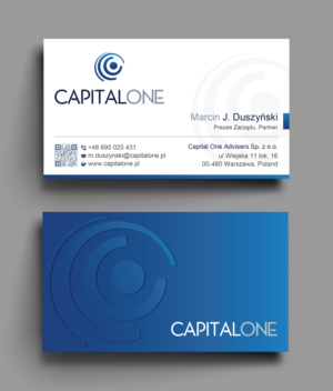 CAPITALONE ADVISERS BUSINESS CARD PROJECT 1 | Business Card Design by Uttom 2