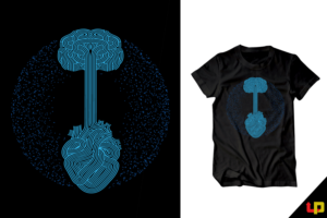 Oakland Tree Into Human Brain and Heart | T-Shirt-Design von Uprinteez