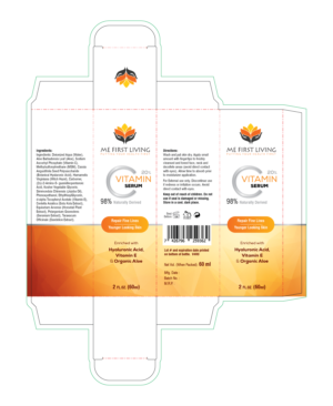 Me First Living Vitamin C Serum | Packaging Design by Akshar Shailesh