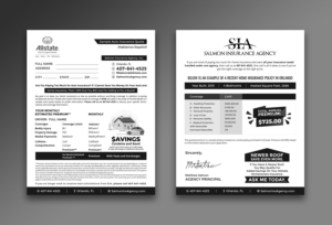 Auto and Home Insurance Quote Letter | Flyer Design by ecorokerz