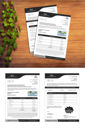 Auto and Home Insurance Quote Letter | Flyer Design by ZeneFashions