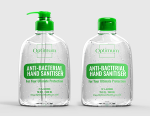 Optimum  Hand Sanitiser Spray Product Range for International  Markets | Packaging Design by Sergio Coelho