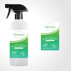 Optimum  Hand Sanitiser Spray Product Range for International  Markets | Packaging Design by Ivelina Tsvetkova