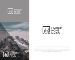 Unique Home Living | Logo Design by MX LogoArt