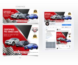 Indy Motors, Inc.  Automotive Dealership needs a banging Facebook Page!! | Facebook Design by Luniere Designs