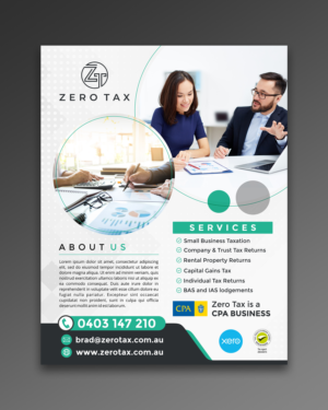 Flyer Design by ecorokerz for Zero Tax | Design #25282662