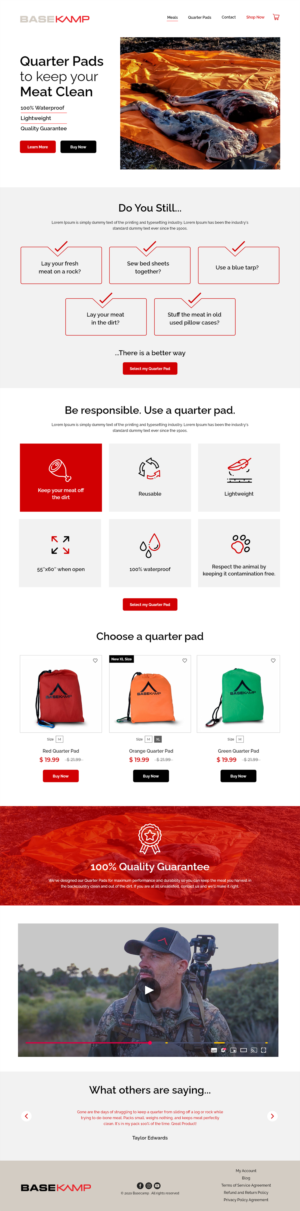 Sales/Landing Page Redesign for Hunting product | Web-Design von lnb...