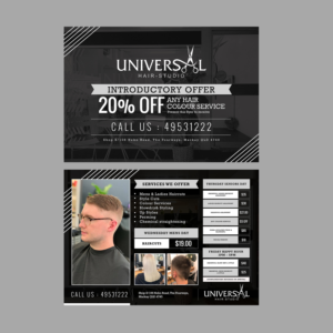 UNIVERSAL HAIR STUDIO NEEDS A FLYER MADE | Flyer Design by aspiremedia