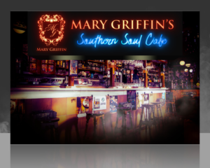 Virtual Background for Mary Griffin's Southern Soul Cafe  | Grafik-Design von SAI DESIGNS