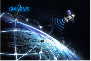 Cover photo and logo for a new project on Satellite Swarms around earth | Graphic Design by SAI DESIGNS