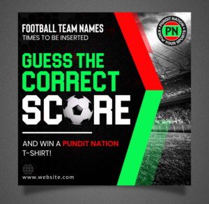 Guess The Score (UK Football Predictions) Website and SM Graphic.   | Grafik-Design von SAI DESIGNS