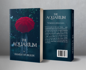 Book cover design for a collection of poetry - The Aquarium | Buchumschlag Design von Aesthetica Society