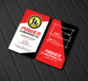 Power Chiropractic Business Cards | Visitenkarten-Design von Sandaruwan