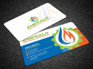 Emerald Mechanical Business cards | Business Card Design by Sandaruwan