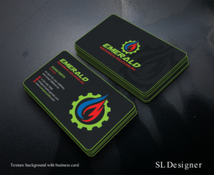 Emerald Mechanical Business cards | Business Card Design by SL Designer