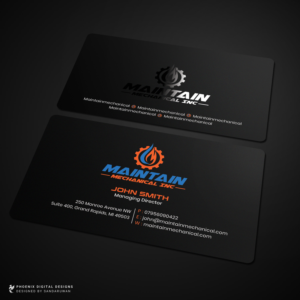 Maintain Mechanical - Business Card Design | Business Card Design by Sandaruwan