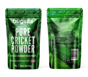 Insect-based foods company needs bright, eye catching pouch design for its Pure Cricket Powder | Packaging Design by Sergio Coelho