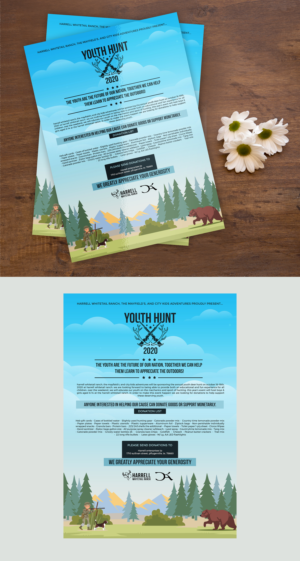 Harrell Whitetail Ranch Youth Hunt | Flyer Design by Deepak_9_Malhotra