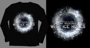 Ice Hole Tshirt Graphic Design | T-Shirt-Design von SAI DESIGNS