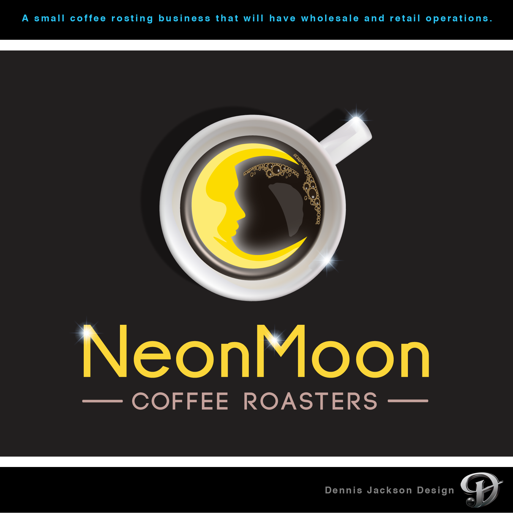 Logo-Design von Dennis Jackson Design für Neon Moon Coffee | Design #25362009