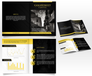 Goldstreet Capital brochure for Investment partnership, young warren buffet | Brochure Design by Luniere Designs