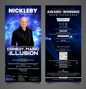 Heading: Nickleby (small font: under Nickleby.. LIVE IN NOOSA) | Flyer Design by SAI DESIGNS