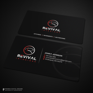 Business Card Design by Sandaruwan for Revival Interiors | Design #25348516