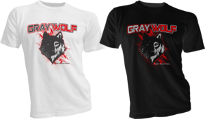 Gray Wolf Pest Control T shirt design | T-shirt Design by bacujkov