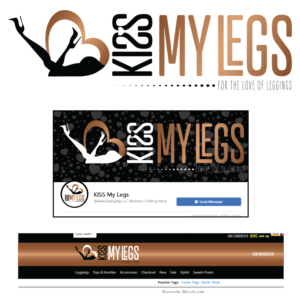 Logo Design by Breanne Owen for KISS My Legs | Design: #25428246