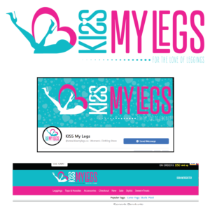 Logo Design by Breanne Owen for KISS My Legs | Design: #25428255