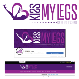 Logo Design by Breanne Owen for KISS My Legs | Design: #25428876