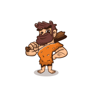 Cave Man mascot | Figur-Design von Hartawan®