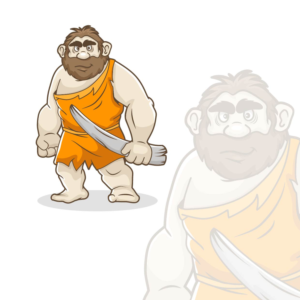 Cave Man mascot | Figur-Design von Veronika K.