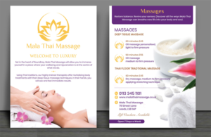 Mala Thai Massage Double Sided Flyer Luxury | Flyer-Design von Sandaruwan