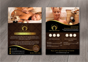 Mala Thai Massage Double Sided Flyer Luxury | Flyer-Design von alex989