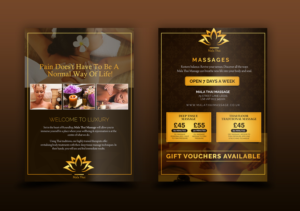 Mala Thai Massage Double Sided Flyer Luxury | Flyer-Design von chandrayaan.creative