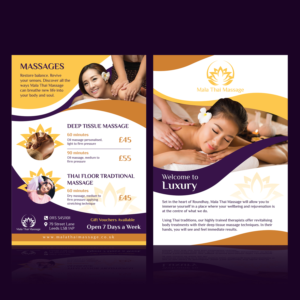 Mala Thai Massage Double Sided Flyer Luxury | Flyer-Design von Maxo-Biz