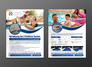 Concrete Countertops Australia - Pool Products Flyer/Information | Flyer Design by ecorokerz