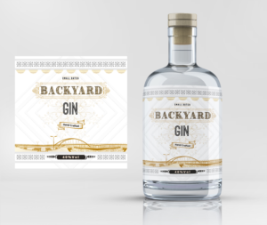 Backyard Gin - Label for new Gin bottle | Etikett-Design von Navisol Creatives