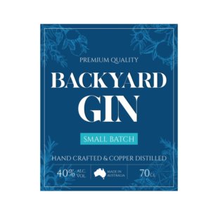 Backyard Gin - Label for new Gin bottle | Etikett-Design von OroojF