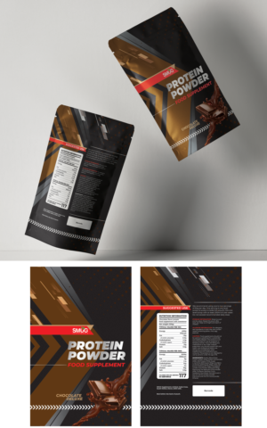 Supplement Company Needs a Protein Powder Pouch Design | Packaging Design by artgroup 48