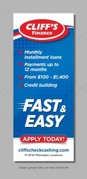 Help me design my in store poster to promote our Loan product! | Graphic Design by D Creative