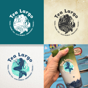 Tea Largo (I use the existing style on teaweare, so i might like to stay close to that if not that...unless a different font totally works for the artwork) | Logo Design by ivan