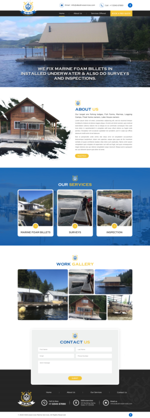 Commercial Diving Company, Needs website designed and coded  | Web Design by Sbss