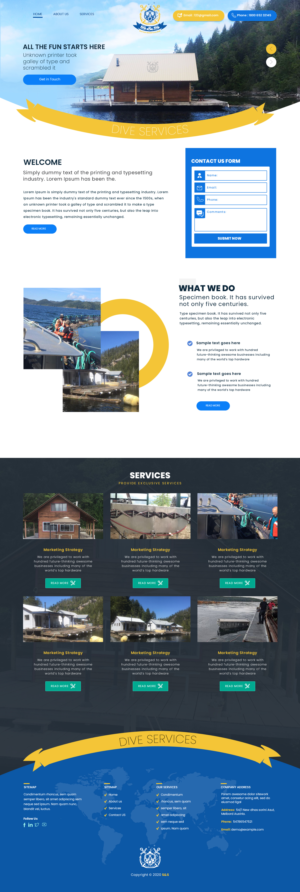 Commercial Diving Company, Needs website designed and coded  | Web Design by sai.designer87