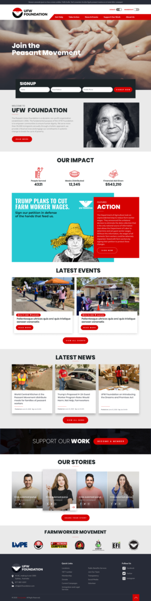 Modern Web Design for Nonprofit Organization | Web-Design von sai.designer87