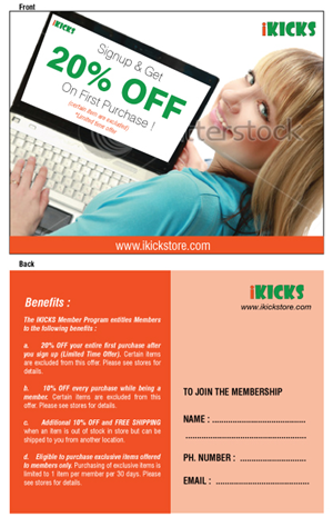 iKICKS Membership Flyer | Flyer Design by avi's