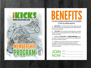 iKICKS Membership Flyer | Flyer Design by Atvento Graphics