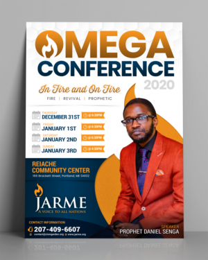 Flyer for annual OMEGA CONFERENCE 2020 | Flyer Design by SAI DESIGNS