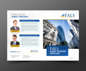 Asset tracing and investigation firm requires marketing brochure for services | Brochure Design by ecorokerz